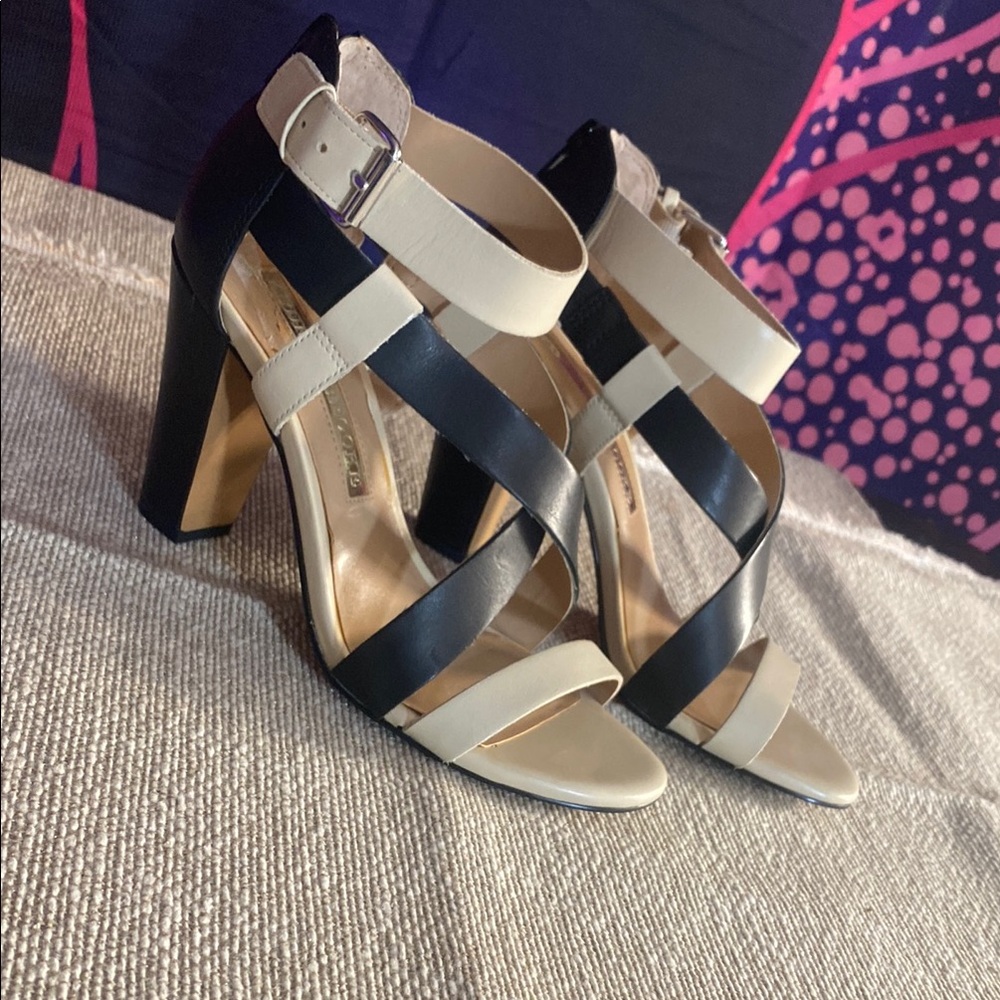 Audrey Brooke - Black & Tan Heels